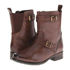 Clarks Plaza City Moto Boot | Brown Leather | Size 11